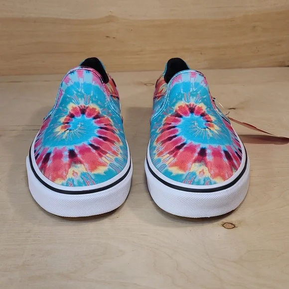 Vans Asher Colorful Tie-Dye Slip-On Womens Sneakers New With Tags No Box - Picture 3 of 10